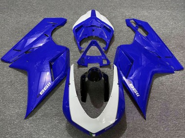 Buy 2007-2014 Ducati 1198 Motorcycle Fairings - Glossy Blue White Canada