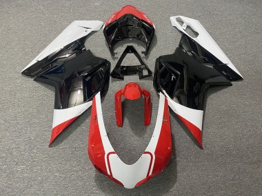 Buy 2007-2014 Ducati 848 1098 1198 Motorcycle Fairings - White Red Glossy Black Canada