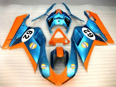 Buy 2007-2014 Ducati 848 1098 1198 Motorcycle Fairings - Orange Blue Gulf 62 Canada