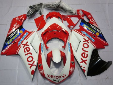 Buy 2007-2014 Ducati 848 1098 1198 Motorcycle Fairings - White Red Blue Glossy Black Valsir Xerox Canada
