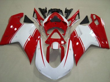 Buy 2007-2014 Ducati 848 1098 1198 Motorcycle Fairings - White Red Canada