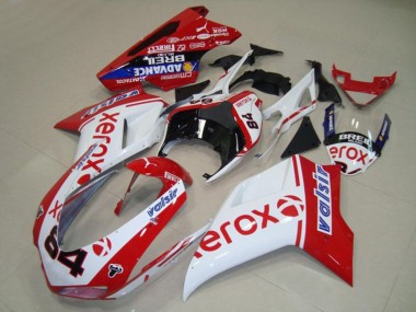 Buy 2007-2014 Ducati 848 1098 1198 Motorcycle Fairings - White Red Blue Glossy Black Valsir Xerox 84 Canada