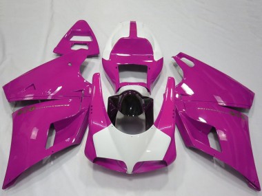 Buy 1993-2005 Ducati 916 Motorcycle Fairings - Pink White Glossy Black Performance Canada