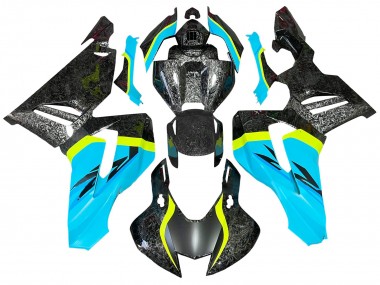 Buy 2020-2023 Honda CBR1000RR-R Motorcycle Fairings - Light Blue Yellow Black Forged Carbon Fiber Canada