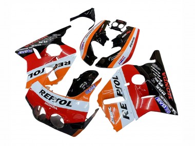 Buy 1987-1989 Honda CBR400RR NC23 Motorcycle Fairings - Orange White Red Glossy Black Repsol HRC Canada
