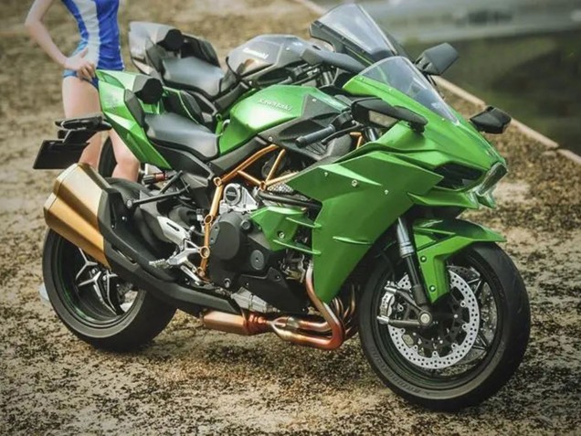 2015-2022 Kawasaki Ninja H2 Motorcycle Fairings - Green Canada
