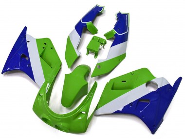 Buy 1989-1990 Kawasaki ZXR250 Motorcycle Fairings - Green White Blue Canada