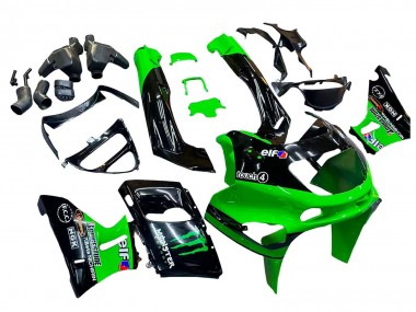 Buy 1993-2007 Kawasaki ZZR400 Motorcycle Fairings - Green Glossy Black Green Monster Elf Touch4 Bridgestone Canada