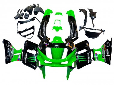 Buy 1993-2007 Kawasaki ZZR400 Motorcycle Fairings - Green Glossy Black Green Monster Elf Touch4 Bridgestone Canada