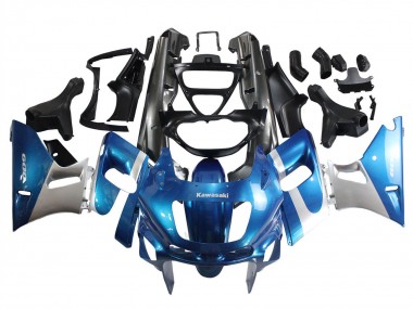 Buy 1993-2007 Kawasaki ZZR400 Motorcycle Fairings - Blue Silver Black Canada