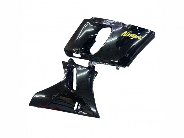 1998-2003 Kawasaki ZZR600 Motorcycle Fairings - Glossy Black Gold Ninja Canada