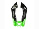 1993-2007 Kawasaki ZZR400 Motorcycle Fairings - Green Glossy Black Blue Monster Elf Touch4 Bridgestone Canada