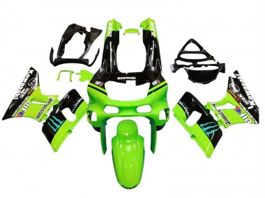 Buy 1993-2007 Kawasaki ZZR400 Motorcycle Fairings - Green Glossy Black Blue Monster Elf Touch4 Bridgestone Canada