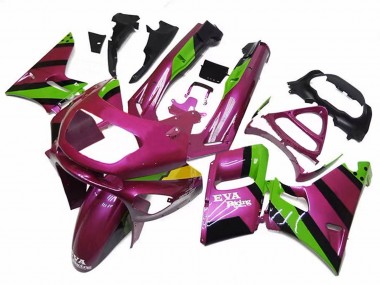 Buy 1998-2003 Kawasaki ZZR600 Motorcycle Fairings - Deep Pink Green EVA Racing Canada