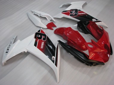 Buy 2009-2015 Yamaha FZ6R Motorcycle Fairings - Red White Black 6 Canada