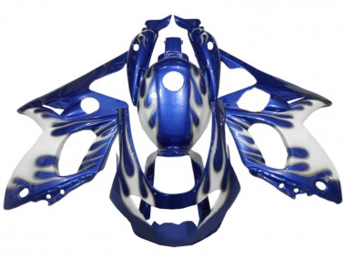 Buy 1996-2007 Yamaha YZF600R Thundercat Motorcycle Fairings - Blue White Silver Flame Canada