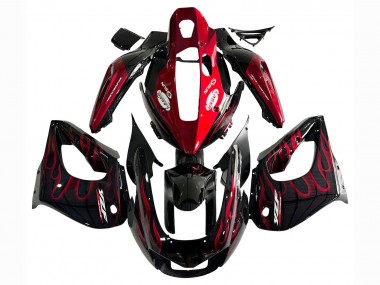 Buy 1997-2007 Yamaha YZF 1000R Thunderace Motorcycle Fairing Kits - Black with Red Flame Canada