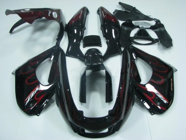 Buy 1997-2007 Yamaha YZF 1000R Thunderace Motorcycle Fairing - Black with Red Flame Canada