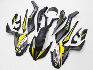 Buy 2017-2021 Yamaha XMAX300 Motorcycle Fairings - Matte Black Yellow MoviStar ENEOS 46 Canada
