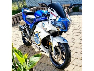 Buy 2003-2013 Suzuki SV650 Motorcycle Fairings - White Blue Lucky Strike Motul Canada