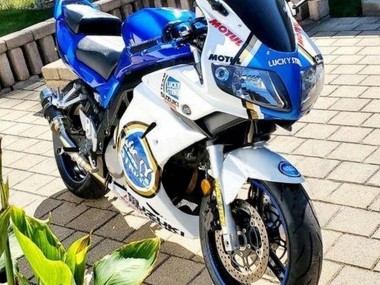 Buy 2003-2013 Suzuki SV650 Motorcycle Fairings - White Blue Lucky Strike Motul Canada