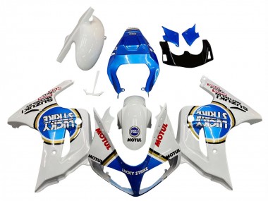 Buy 2003-2013 Suzuki SV650 Motorcycle Fairings - White Blue Lucky Strike Motul Canada