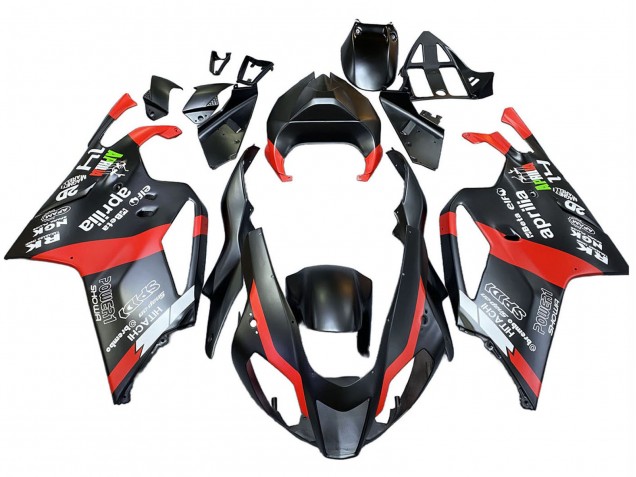 2003-2006 Aprilia RSV1000 Motorcycle Fairings - Black Red Canada