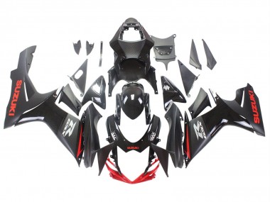 Buy 2011-2024 Suzuki GSXR 600 / GSXR 750 Motorcycle Fairings - Black Grey Red Line Canada