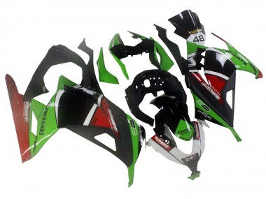 Buy 2013-2024 Kawasaki EX300 Motorcycle Fairings - Green White Red Black Elf Canada