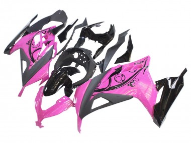 Buy 2013-2024 Kawasaki EX300 Motorcycle Fairings - Pink Black Canada
