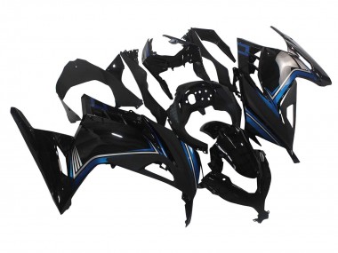 Buy 2013-2024 Kawasaki EX300 Motorcycle Fairings - Glossy Black Blue Canada