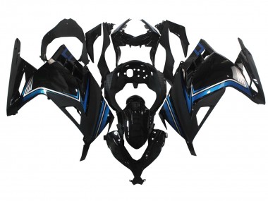 Buy 2013-2024 Kawasaki EX300 Motorcycle Fairings - Glossy Black Blue Canada