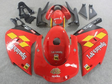 Buy 2000-2005 Aprilia RS125 Motorcycle Fairings - Red Yellow Black Spains No1 Canada
