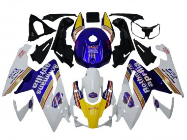 Buy 2006-2011 Aprilia RS125 Motorcycle Fairings - White Blue Yellow Rothmans Canada