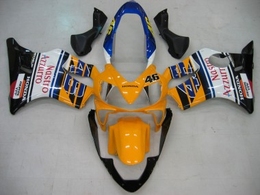 Buy 2004-2007 Honda CBR600 F4i Motorcycle Fairings - Yellow Blue White Black Nastro Azzurro Canada