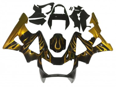 Buy 2000-2001 Honda CBR900RR 929 Motorcycle Fairings - Glossy Black Gold Flame Canada