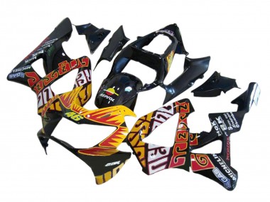 Buy 2000-2001 Honda CBR900RR 929 Motorcycle Fairings - Glossy Black Orange Repsol Rossi Canada