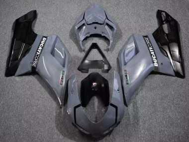 Buy 2007-2014 Ducati 848 Motorcycle Fairings - Grey Glossy Black Corse Canada