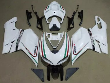 Buy 2007-2014 Ducati 1198 Motorcycle Fairings - White Red Green Black Corse Canada