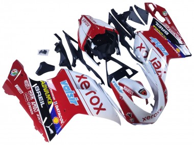Buy 2007-2014 Ducati 848/1098/1198 Motorcycle Fairings - White Red Glossy Black Valsir Xerox Canada