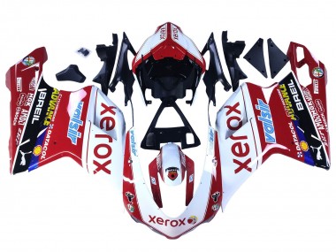 Buy 2007-2014 Ducati 848/1098/1198 Motorcycle Fairings - White Red Glossy Black Valsir Xerox Canada