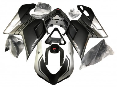 Buy 2007-2014 Ducati 848 Motorcycle Fairings - Silver Matte Black Canada