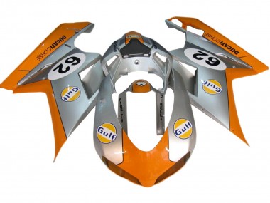 Buy 2007-2014 Ducati 848/1098/1198 Motorcycle Fairings - Silver Orange Gulf 62 Canada