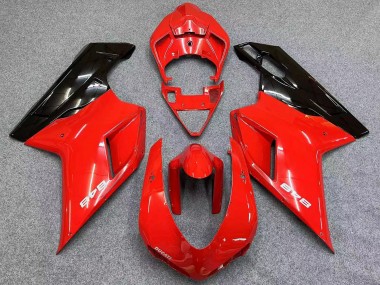 Buy 2007-2014 Ducati 848 Motorcycle Fairings - Red Glossy Black Canada