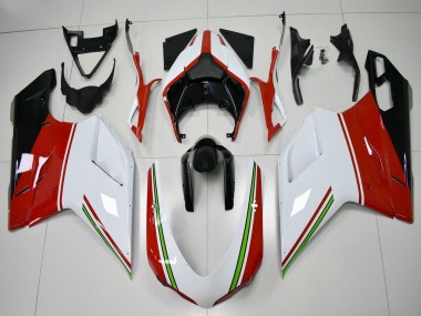 Buy 2007-2014 Ducati 848/1098/1198 Motorcycle Fairings - White Red Green Glossy Black Canada