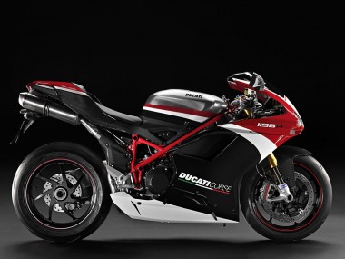 Buy 2007-2014 Ducati 848/1098/1198 Motorcycle Fairings - White Red Glossy Black Canada