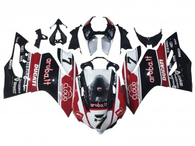 Buy 2011-2014 Ducati Panigale 899/1199 Motorcycle Fairings - White Red Glossy Black Aruba.it 7 Canada