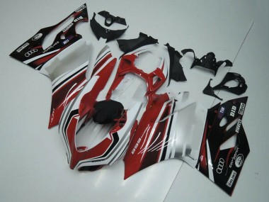 Buy 2011-2014 Ducati Panigale 899 Motorcycle Fairing - White Red Glossy Black Canada