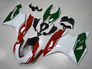 Buy 2011-2014 Ducati Panigale 899 Motorcycle Fairings - White Red Dark Green Canada