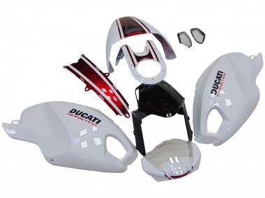 Buy 2008-2012 Ducati Monster 696 796 1100 1100S Motorcycle Fairings - White Red Glossy Black Canada